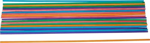 VBS Holz-Rundstäbe farbig 50 cm 20 Stück Rundstab Holzstäbe Stab Holzstab Ø 6 mm, 20 Stück