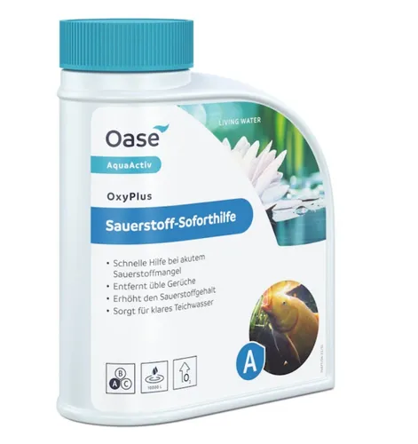 Aquaactiv oxyplus 500 ml 10 m³ 500,000ml Oase AquaActiv OxyPlus 500