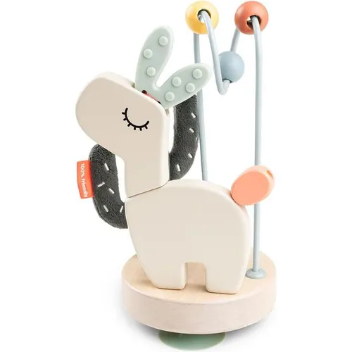 Done by Deer Stick&Stay Activity Insel Lalee - Montessori Spielzeug - Rasseln & Greiflinge - Fördert die Feinmotorik mit Mini-Motorikschleife, Raschelgeräuschen und flexiblen Elementen, ideal für Hochstuhl-Unterhaltung ab 10 Monaten.