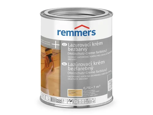 Remmers Holzschutz-Creme farblos 0,75 l - Holzlasuren: Effektive Imprägnierung für Nadelhölzer, schützt vor Feuchtigkeit und minimiert Quell- und Schwindverhalten. Einfache Anwendung ohne Tropfen, ideal für langlebige Anstriche.