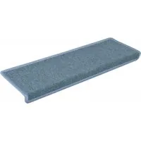 vidaXL Stufenmatten 15 STK. - Waschbare Treppenmatten mit Klebebändern, rutschfest und geräuschdämpfend für sicheren Halt und Schutz der Treppe, 65x21x4cm Blau