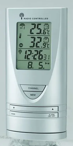 Cresta Digital Wetterstation WX171 - Präzise Wetteranzeige mit Alarmfunktion - Funkwetterstation mit drahtlosem Aussensensor und Alarmfunktion. Ideal für präzise Wettervorhersagen und einfache Handhabung. Perfekt für Ihr Zuhause!