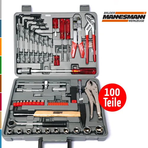 BRÜDER MANNESMANN® Werkzeugkoffer 100-teilig M 294-100