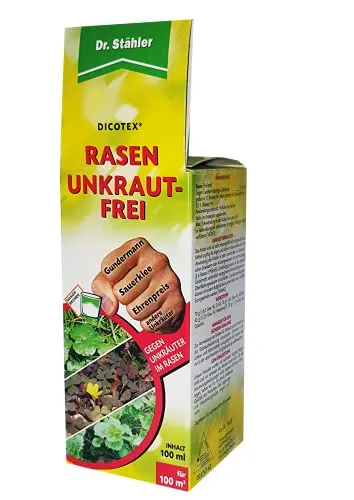 Dr. Stähler 056336 Rasen Unkrautfrei, gegen Unkräuter, 100 ml Inklusive Dosierbecher