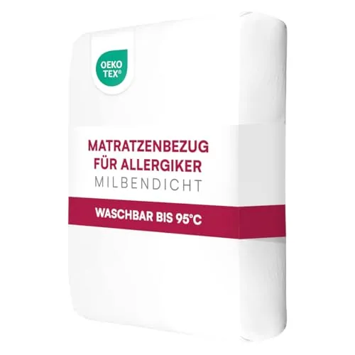 Clinotest Matratzenschoner wasserdicht allergikerfreundlich 180x200x23 cm – Matratzenbezug mit 2-seitigem Reißverschluss, Atmungsaktive Bettunterlage, Milbendicht & Kochfest, Inkontinenzunterlage