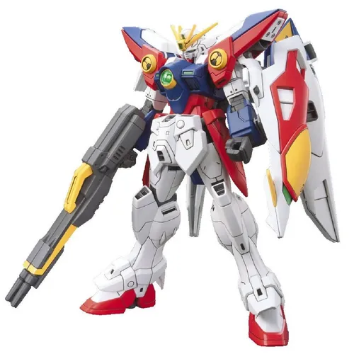GUNDAM - HGAC Wing Gundam Zero Model Kit - 13cm - Figur-Modellbausätze, 1/144 HGAC WING GUNDAM ZERO aus ungiftigen Materialien, ideal für kreatives Spiel und leicht zu transportieren.