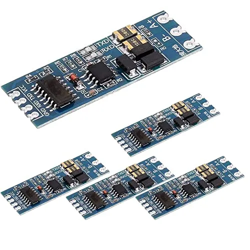 Fasizi 5 x TTL auf RS485 Adapter 485 serieller Port UART Level Converter Modul 3,3 V 5 V