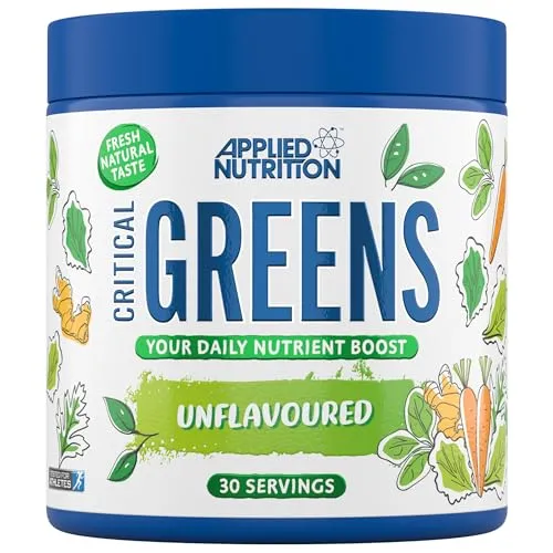 Applied Nutrition Critical Greens – Super Greens Pulver, Immunsystem Stärken – Superfood Nährstoffe, Veganes Moringa Pulver (150 g – 30 Portionen) (Unflavoured)