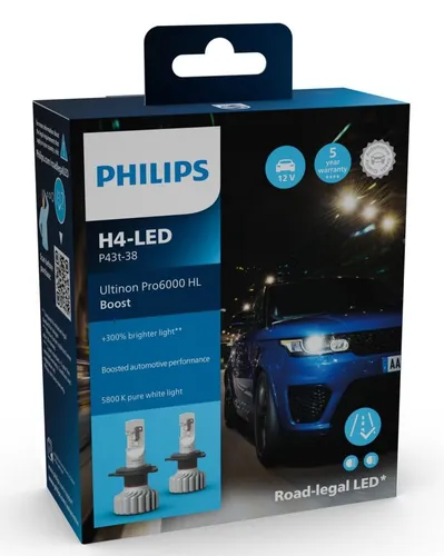 PHILIPS Ultinon Pro6000 Boost LED-Nachrüstlampe H4