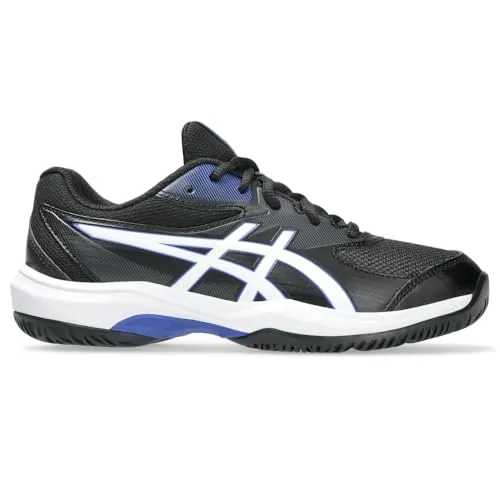 ASICS Jungen Gel-Game 10 Gs Sneaker – Schwarz/Weiß, 35.5 EU - Leichte, atmungsaktive Tennisschuhe mit EVA- und GEL-Dämpfung. Strapazierfähige Sohle für besten Halt auf harten Oberflächen – perfekt für junge Sportler.