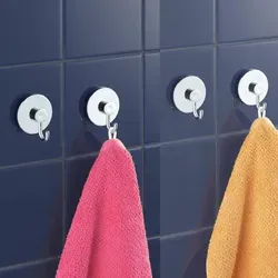 WENKO Handtuchhaken 4er Set mit Vacuum-Loc in weiß von WENKO