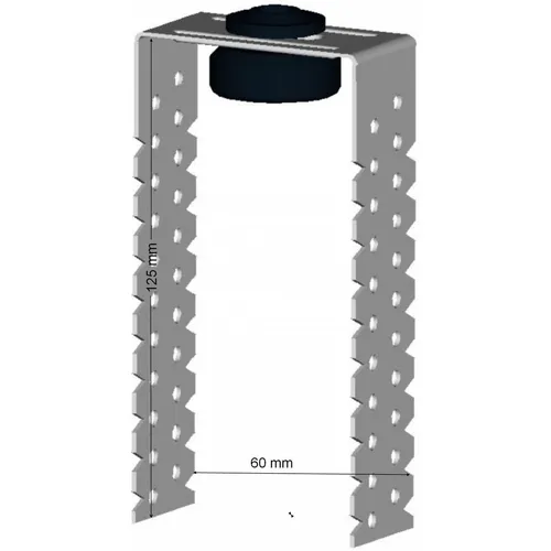 Direktabhänger 125mm mit Schallentkopplung - Trockenbauplatten - 10 Stück Direktabhänger für CD Deckenprofil, mit 16 dB Schallentkopplung und 0,8mm Materialstärke für optimale Formstabilität.