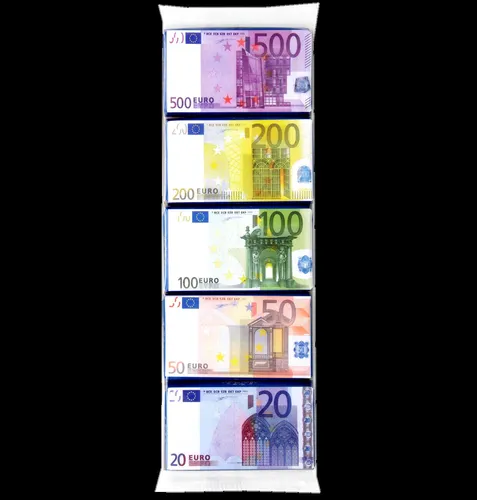 MaitreTruffout Banknoty EURO Czekolada Mleczna 5x15g MaitreTruffou 9002859088636