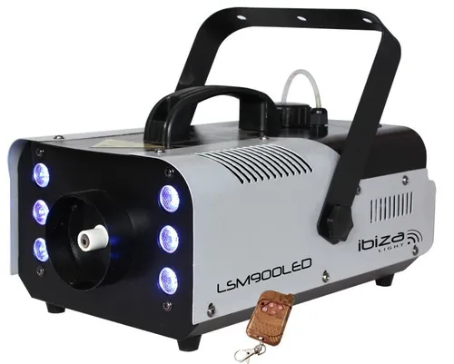 IBIZA LSM900LED 6x3W LED DMX Nebelmaschine 900W Funkfernbedienung fog machine