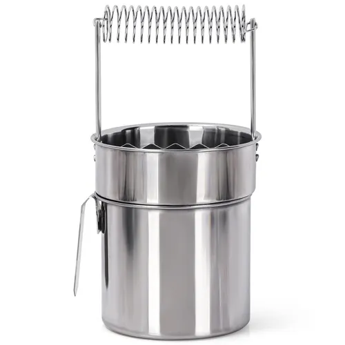 Pinselreiniger aus Rostfreiem Stahl - Auslaufsicherer Tragbarer Doppelwandiger