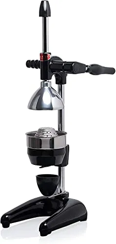 Cancan Granatapfel- und Zitrus-Entsafter 0103 - Professionelle Hand Saftpresse in Schwarz, stabile Profiqualität und geräuschloses Pressen