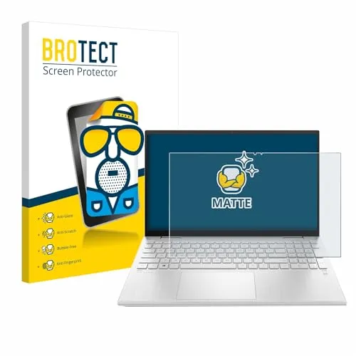 BROTECT Entspiegelungs-Schutzfolie für HP Pavilion x360 (15-erX) Matte Displayschutz-Folie, Anti-Reflex, Anti-Fingerprint
