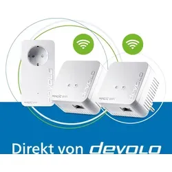 devolo Magic 1 WiFi mini Powerline WLAN Verstärker 3x Adapter