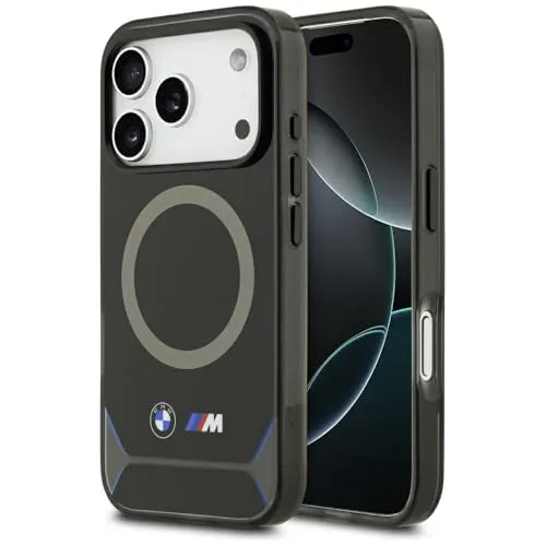 CG MOBILE BMW M IML Metallknöpfe & Logo kompatibel mit MagSafe Hülle für iPhone 17 Pro (Blau)