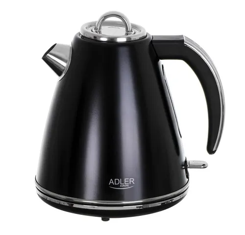Wasserkocher AD 1343b - 2200 W leistungsstarker Wasserkocher - Wasserkocher mit 1,5 Liter Fassungsvermögen, schnell kochend und elegant in Schwarz, perfekt für die schnelle Zubereitung von Tee und Kaffee.