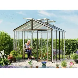 GFP Profi 263 x 263 cm Gewächshaus, Standardfarbe Aluminium Natur | ohne Setangebot - (GFPV00698)