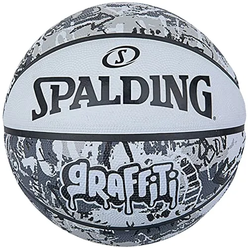 Spalding Graffiti Ball 84375Z - Unisex Basketball, Grey, 7 EU - Basketbälle, stylisches Design mit Graffiti-Print für einen einzigartigen Look beim Spielen.