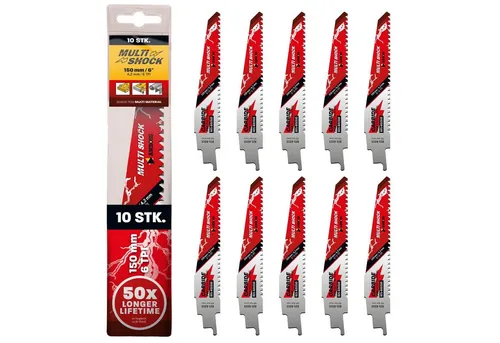 Amboss Werkzeuge Säbelsägeblatt 10x Amboss Multi Shock Säbelsägeblatt Länge 150 mm