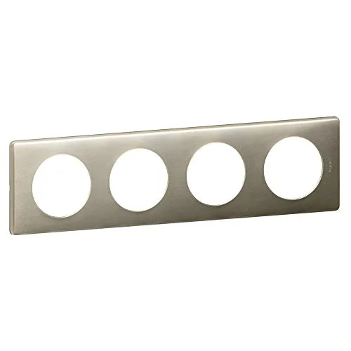 Legrand Celiane LEG68904 Platte 4 Plätze, Titan