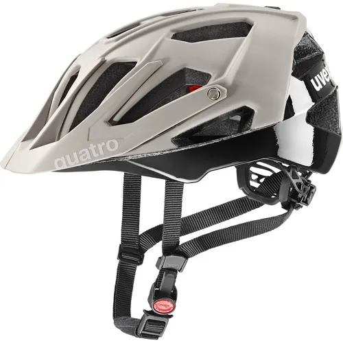 uvex Quatro cc MTB-Helm - sicherer Schutz für Damen und Herren - Fahrradhelm mit zusätzlichem Schutz durch zweite PC-Schale, optimaler Anpassung dank uvex IAS System und 17 Lüftungskanälen für beste Belüftung.