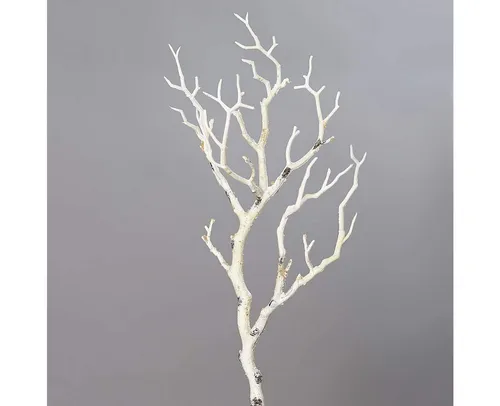 Winterliche Kunstpflanze Künstlicher Birkenzweig 41cm Kunstast AST Dekoast Zweig Holzimitat, mucPlants