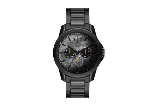 Armani Exchange AX1738 Moonphase Chronograph Herren Uhr - Armbanduhren mit Mondphasenanzeige, Chronograph und spritzwasserfestem Gehäuse, ideal für stilbewusste Männer.