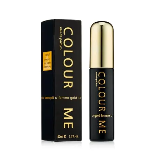 COLOUR ME Gold Femme Perfume for Women. 50ml Parfum de Toilette. Luxury Fragrance