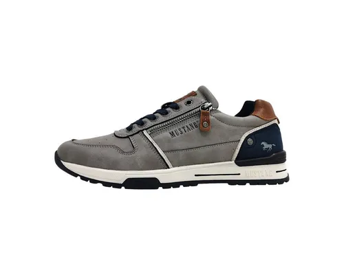 Mustang Shoes sportlicher Schnürer grau Größe 46 EU - Sportlicher Schnürschuh in Grau, Größe 46 EU. Ideal für den Alltag, mit bequemer Passform und robuster Gummisohle für hohen Tragekomfort.