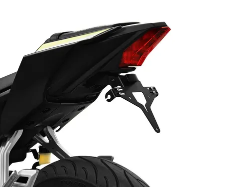 IBEX 10005109 Kennzeichenhalter für Yamaha YZF-R125 - Kennzeichenhalter für Yamaha YZF-R125 (2019-2021), verstellbarer Neigungswinkel, sportliche Optik, ABE-frei und inklusive LED-Kennzeichenbeleuchtung.