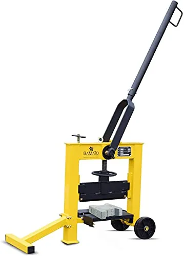 BAMATO Steinknacker BSP-340 - Gartenwerkzeuge – Der BAMATO Steinknacker BSP-340 bietet eine robuste Stahlkonstruktion und ein integriertes Fahrwerk für müheloses Handling bei Pflasterarbeiten.