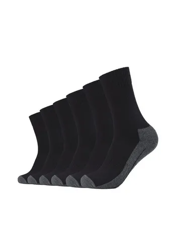 Camano Unisex Socken 6er Pack 39/42 schwarz - Bequeme Camano Socken im 6er-Pack, gefertigt aus feuchtigkeitsregulierenden Materialien. Der Komfortbund sorgt für optimalen Sitz ohne Druckstellen. Ideal für den täglichen Gebrauch, mit gepolsterter Sohle für zusätzlichen Komfort.