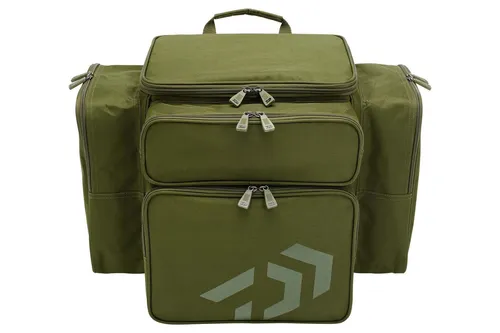 Daiwa Black Widow Compact Rucksack Karpfentasche mit Rucksack-Tragesystem