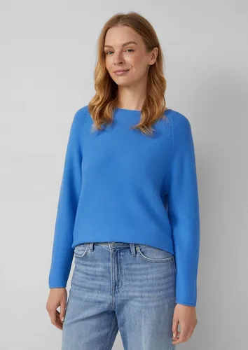 Produktbild s.Oliver Strickpullover Damen Baumwolle blau
