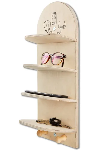 Sauna-Handy-Brillenablage