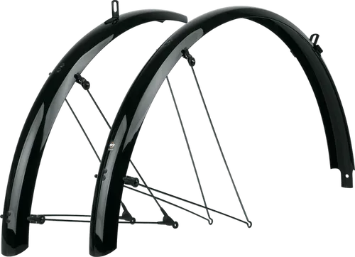 SKS Bluemels Basic Schutzblech Set VR+HR - Fahrradschutzbleche für optimalen Wetterschutz, einfach zu montieren und langlebig für jede Fahrradtour.