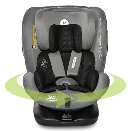 Lorelli Auto Kindersitz Phoenix mit Isofix - 360° drehbar, 0-36 kg - Kindersitz für die Gruppe 0+/1/2/3, wächst mit Ihrem Kind von Geburt bis 12 Jahre. Mit Isofix, 5-Punkt-Gurt und drehbarer Basis für einfachen Ein- und Ausstieg.