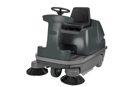 Numatic Aufsitz-Kehrsaugmaschine Kehrmaschine NU12 Komplett +Akku 2. Seitenbesen