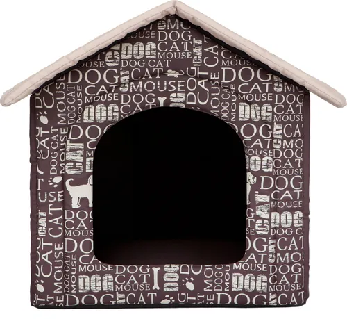 Doggy Hundehütte Hundehöhle Hundebett Hundehaus Katzenhöhle Größe XXXL - 76x72 cm textaufdruck