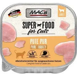 Mac's Katze  Superfood  100g Schale - Pute 100g