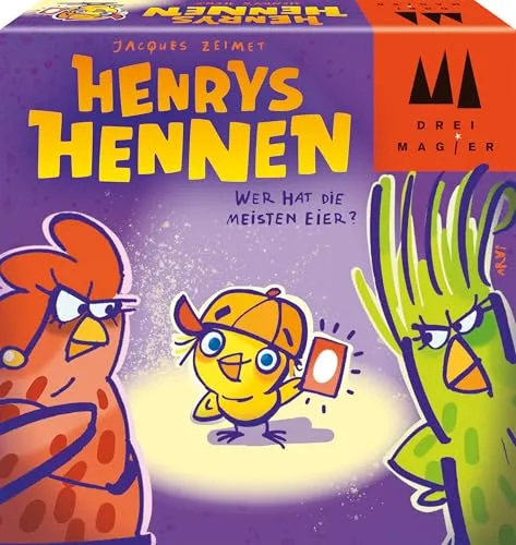 Schmidt Spiele 40897 Henrys Hennen, DREI Magier Kartenspiel, Kinderkartenspiel