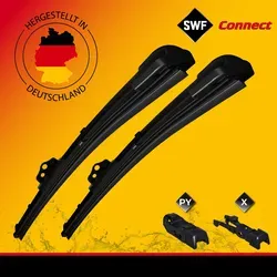 SWF Wischblatt CONNECT MADE IN GERMANY 507852 - Scheibenwischer mit hochwertiger Qualität 'Made in Germany', sorgt für optimale Sicht und Sicherheit bei jedem Wetter.