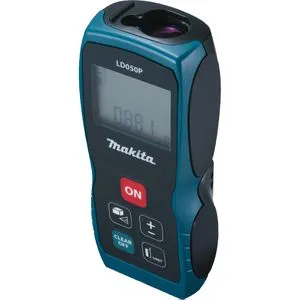 Makita Laser-Entfernungsmesser LD050P - 50m Messbereich, präzise Messungen von Längen, Flächen und Volumen, IP54 Schutzklasse und kompakte Bauform