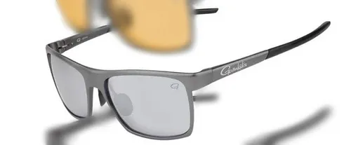 Spro G-Glasses Alu Light Grey/White Mirror - Sportbrillen mit polarisierenden Gläsern, 100% UVA/UVB Schutz und ultra leichtem Aluminium für optimalen Tragekomfort. Inklusive EVA Etui und Microfasertuch.