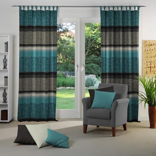 Wirth Vorhang Maribor, Schlaufen in petrol von Wirth