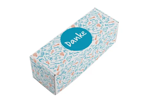 Herz & Heim Geschenkbox als Dankeschön in blau von Herz & Heim